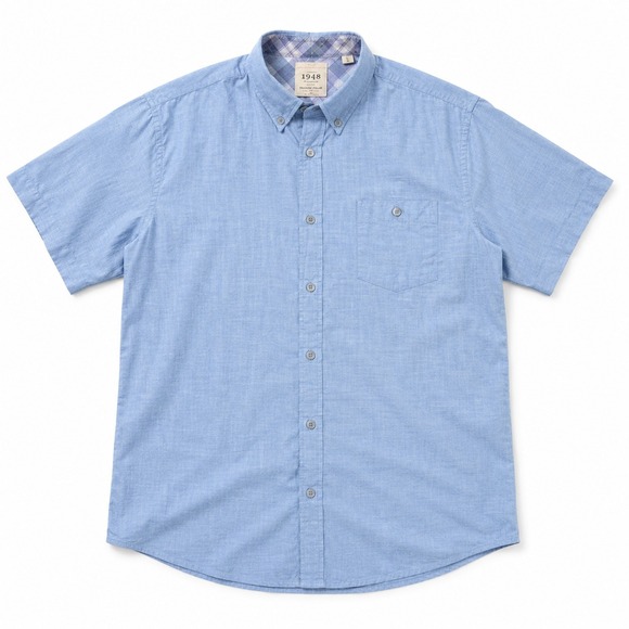 Weatherproof Other - Weatherproof Vintage Men's Short Sleeve‎ Button-Up NWT Blue Size XL
